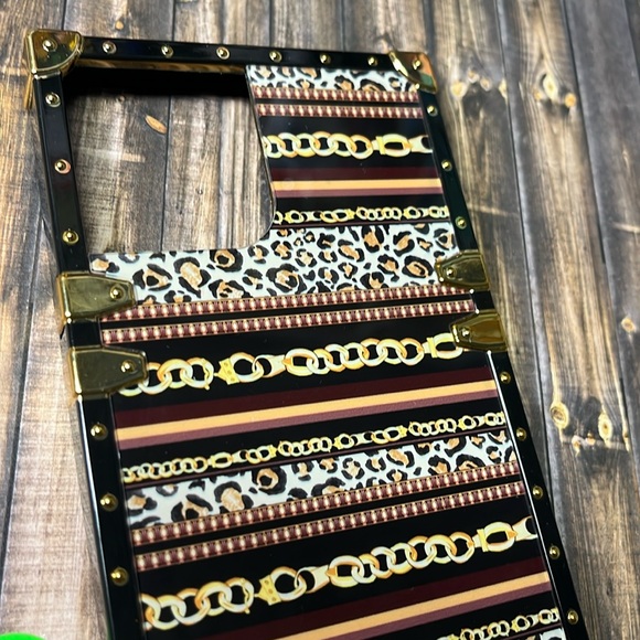 5for$10 Rectangle Phone Case Glossy Cheetah iPhone 12 Pro Max 6.7 Phone Case - Picture 3 of 5